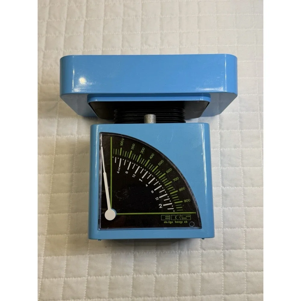 Vintage EKS Bengt Ek Danish Kitchen Scale Blue Mid Century 2 lb 900g Sweden